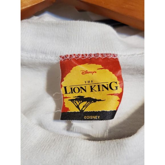 DISNEY The Lion King Mufasa Simba Sarabi T-shirt 90s Vintage Super Rare OSFA - Picture 4 of 4